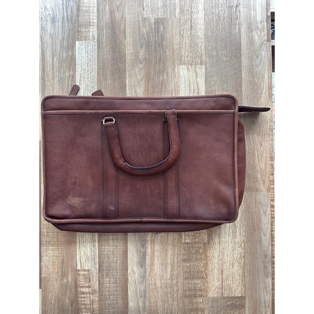 Vintage 1980s Coach Embassy Laptop Briefcase in Tabac Made in USA - Picture 3 of 10